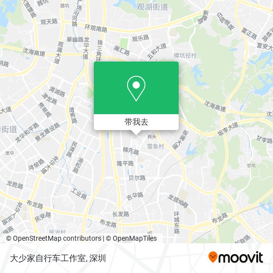 大少家自行车工作室地图