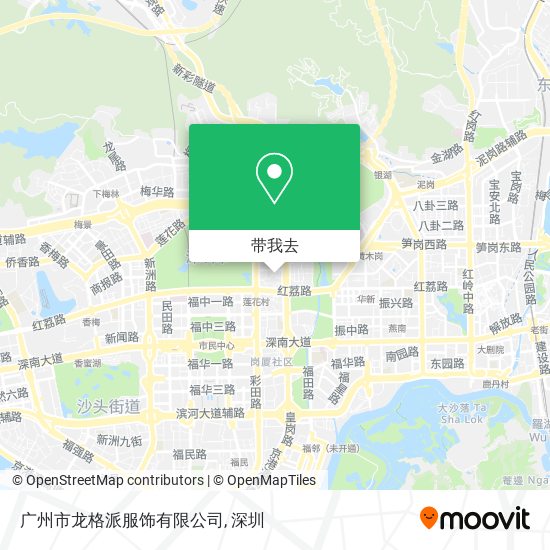 广州市龙格派服饰有限公司地图