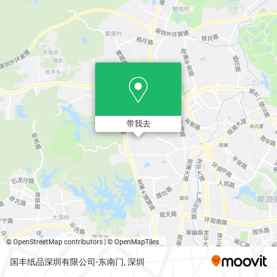 国丰纸品深圳有限公司-东南门地图