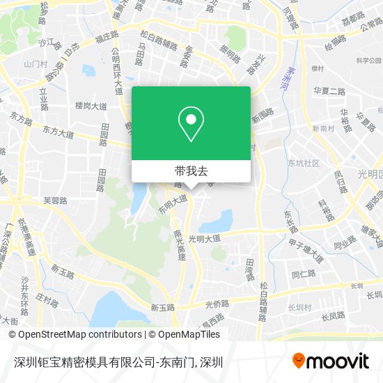 深圳钜宝精密模具有限公司-东南门地图