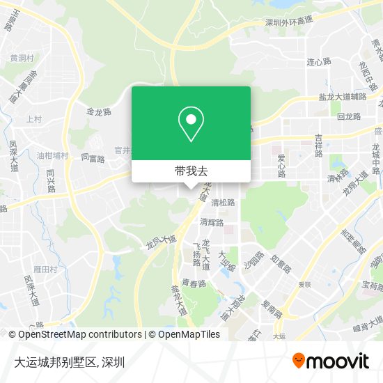 大运城邦别墅区地图