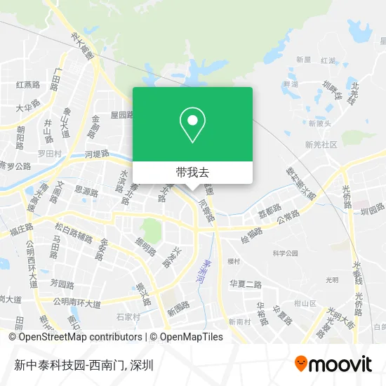 新中泰科技园-西南门地图