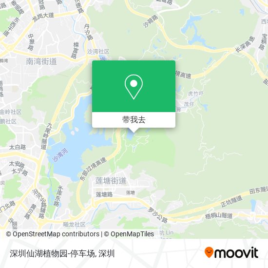 深圳仙湖植物园-停车场地图