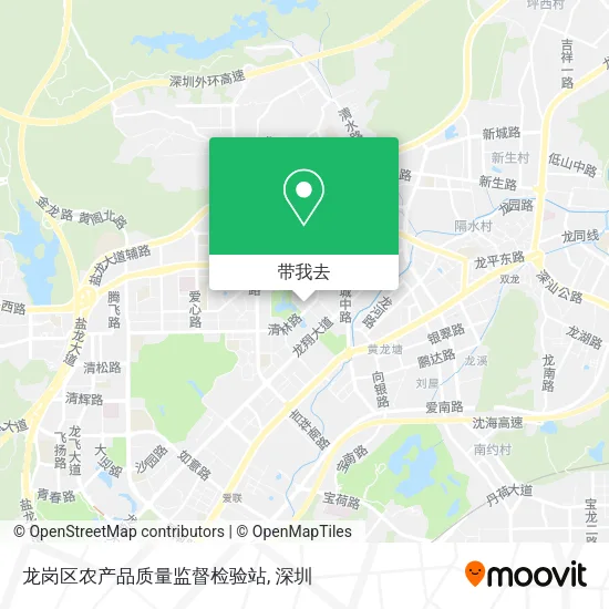 龙岗区农产品质量监督检验站地图