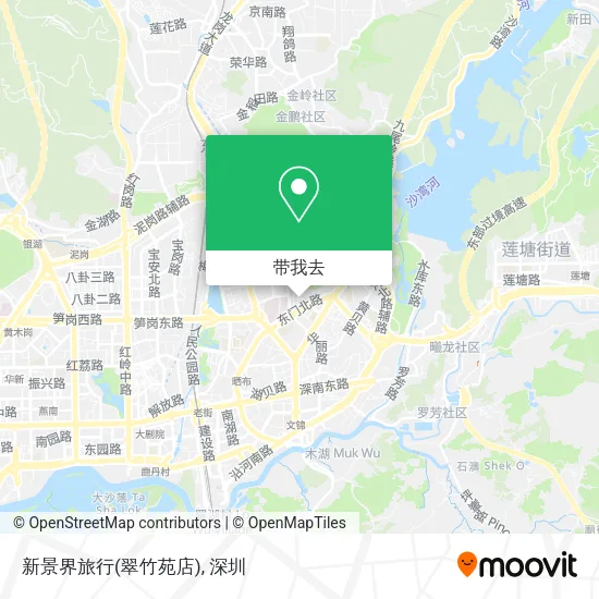 新景界旅行(翠竹苑店)地图