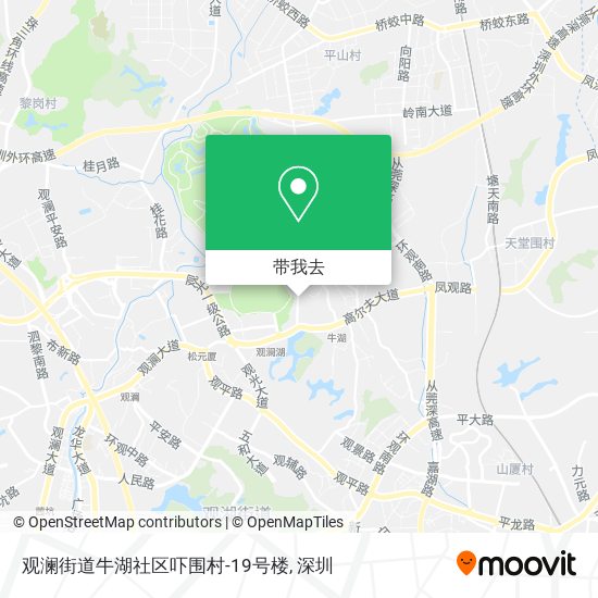 观澜街道牛湖社区吓围村-19号楼地图