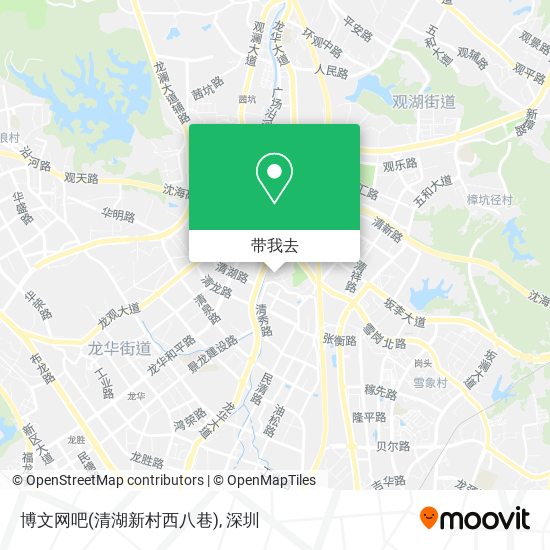 博文网吧(清湖新村西八巷)地图
