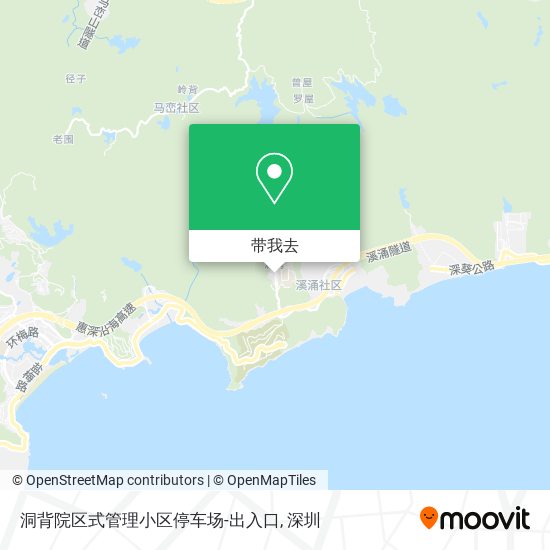 洞背院区式管理小区停车场-出入口地图