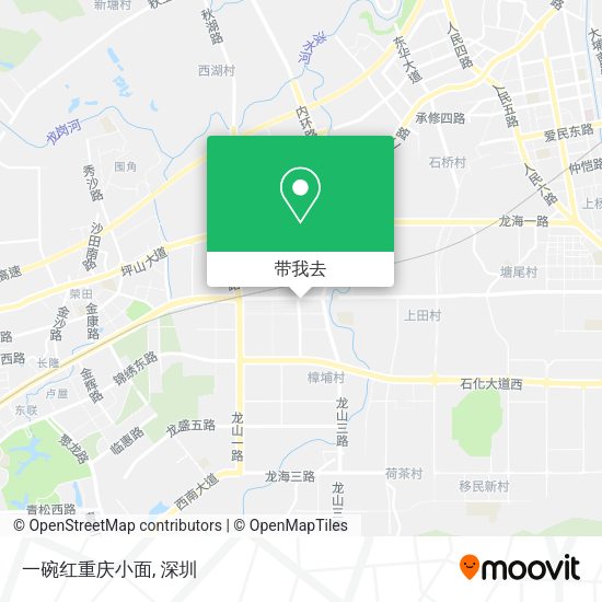 一碗红重庆小面地图