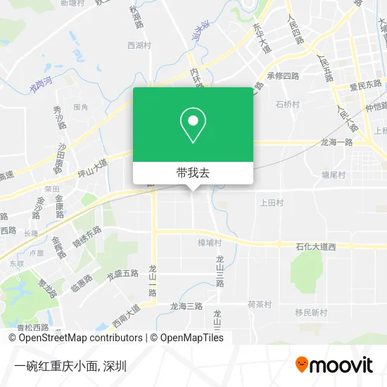 一碗红重庆小面地图
