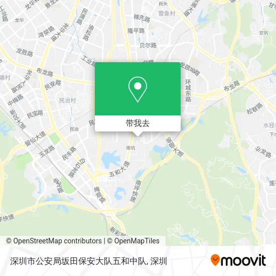深圳市公安局坂田保安大队五和中队地图