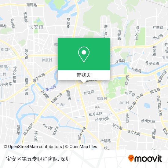 宝安区第五专职消防队地图