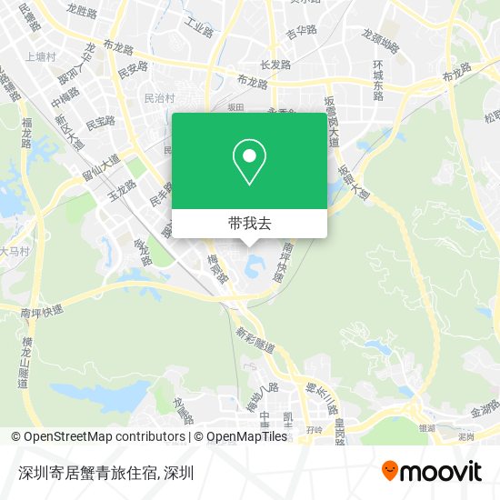 深圳寄居蟹青旅住宿地图