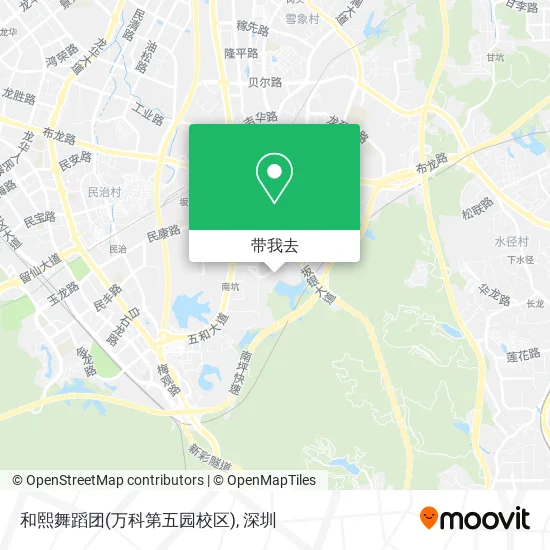 和熙舞蹈团(万科第五园校区)地图