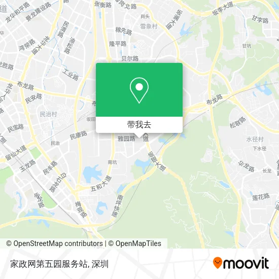 家政网第五园服务站地图