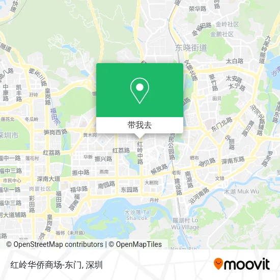 红岭华侨商场-东门地图
