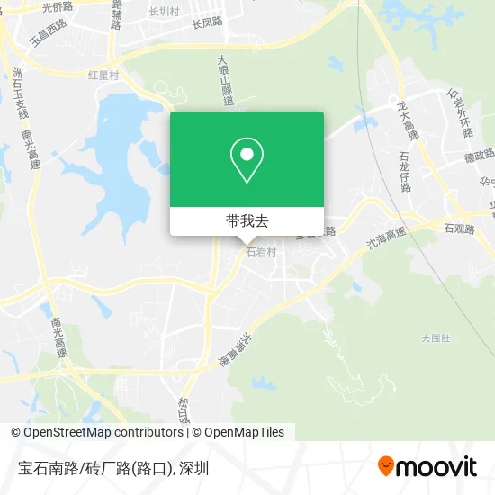宝石南路/砖厂路(路口)地图