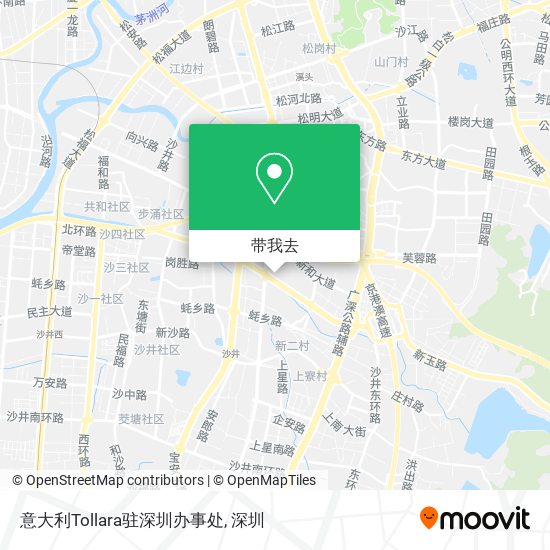 意大利Tollara驻深圳办事处地图