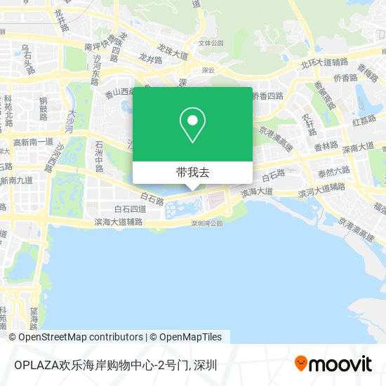 OPLAZA欢乐海岸购物中心-2号门地图