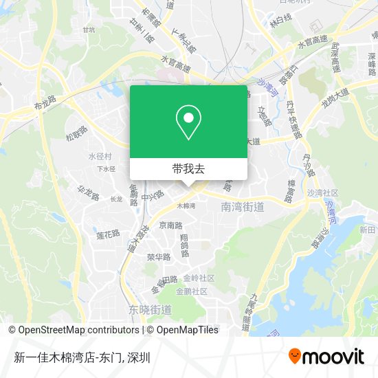 新一佳木棉湾店-东门地图
