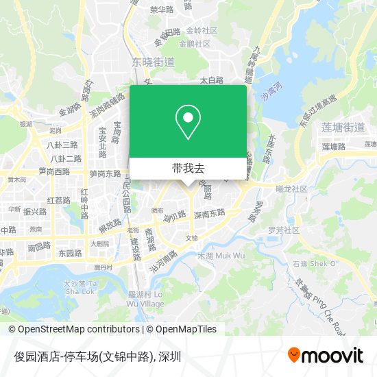 俊园酒店-停车场(文锦中路)地图