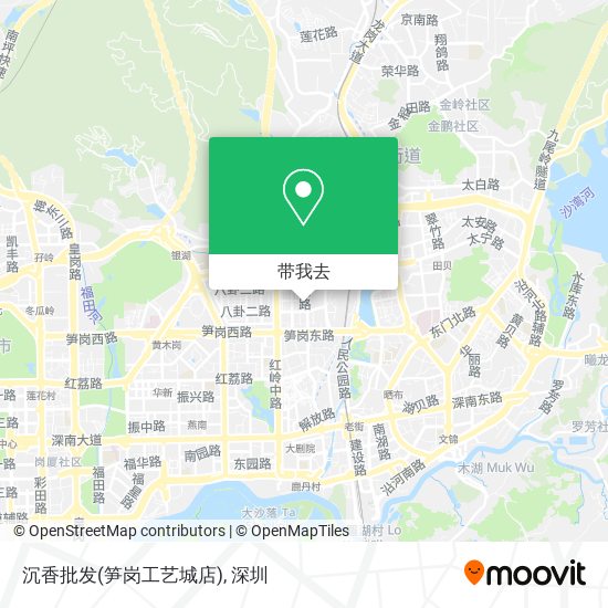 沉香批发(笋岗工艺城店)地图