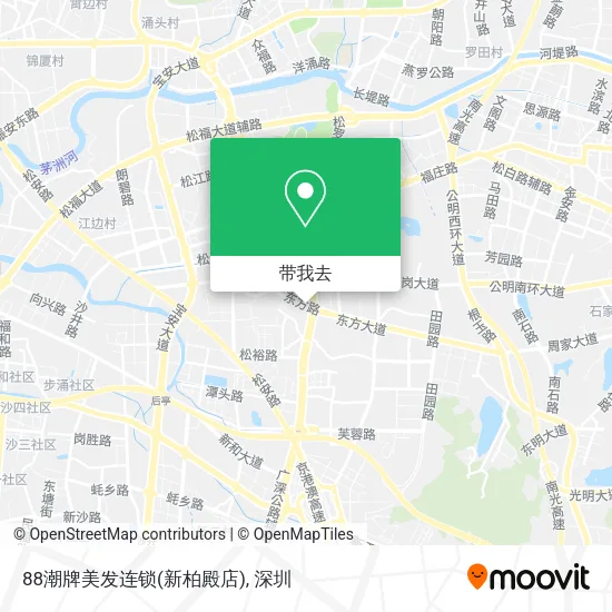 88潮牌美发连锁(新柏殿店)地图