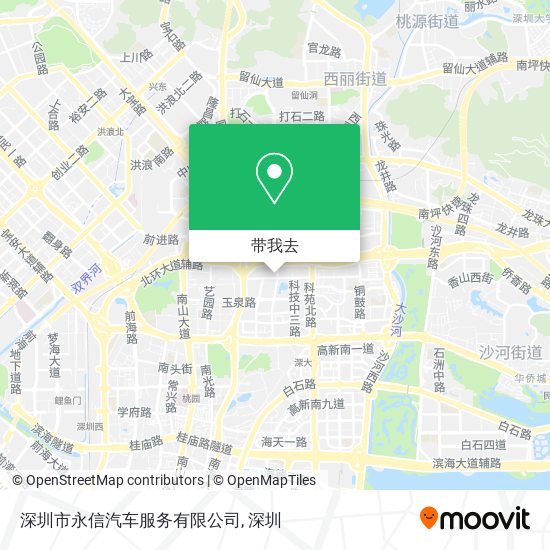 深圳市永信汽车服务有限公司地图