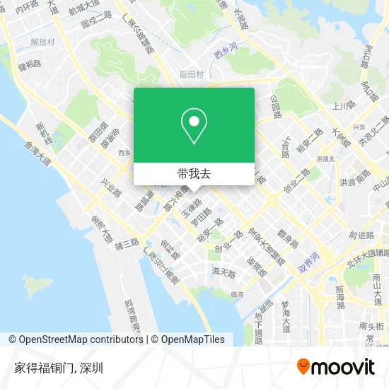 家得福铜门地图