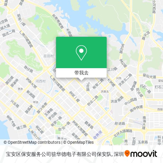 宝安区保安服务公司驻华德电子有限公司保安队地图