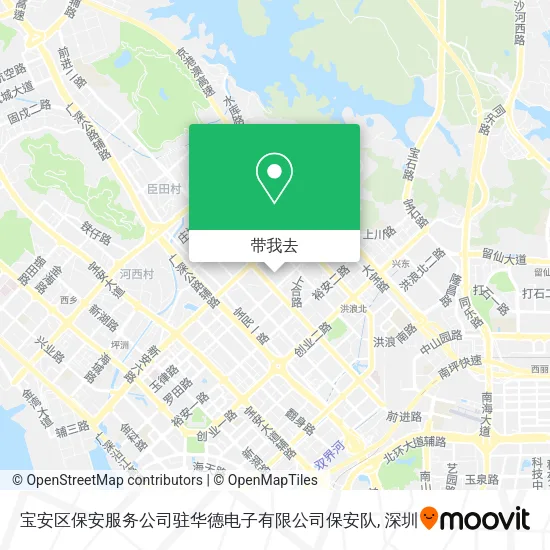 宝安区保安服务公司驻华德电子有限公司保安队地图