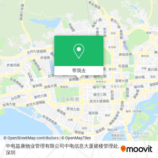 中电益康物业管理有限公司中电信息大厦裙楼管理处地图