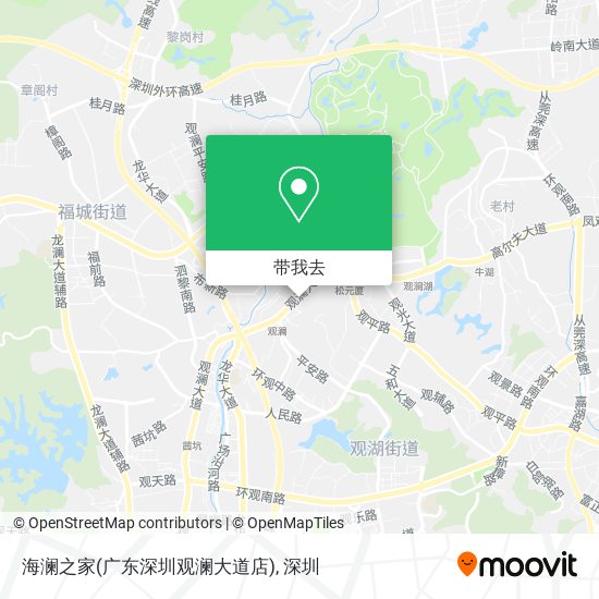 海澜之家(广东深圳观澜大道店)地图