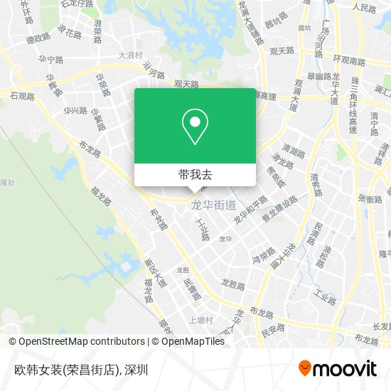 欧韩女装(荣昌街店)地图