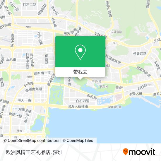 欧洲风情工艺礼品店地图