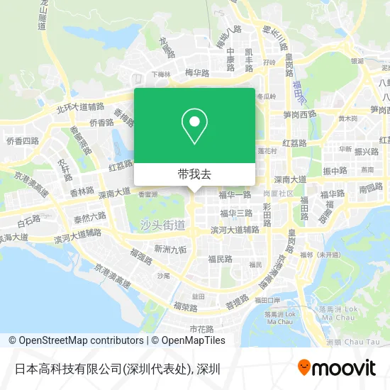 日本高科技有限公司(深圳代表处)地图
