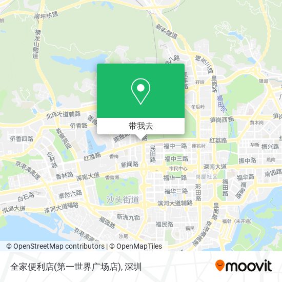 全家便利店(第一世界广场店)地图