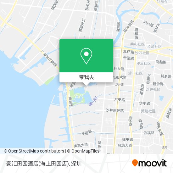 豪汇田园酒店(海上田园店)地图