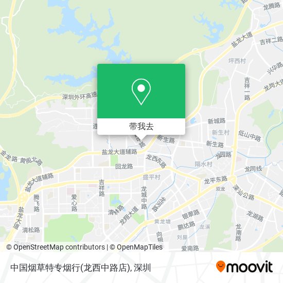 中国烟草特专烟行(龙西中路店)地图