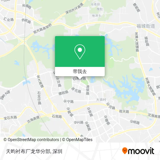 天昀衬布厂龙华分部地图