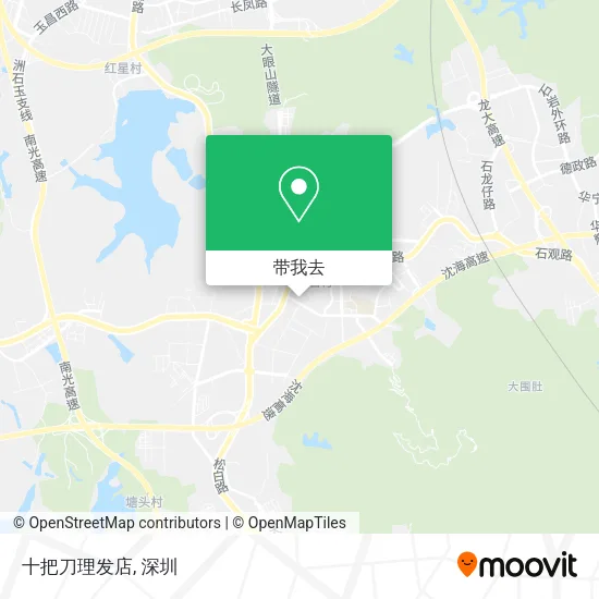 十把刀理发店地图