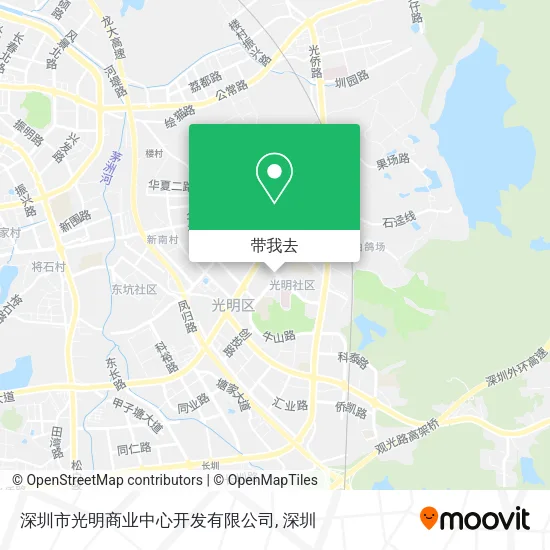深圳市光明商业中心开发有限公司地图