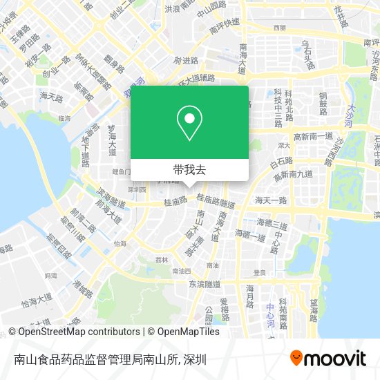 南山食品药品监督管理局南山所地图