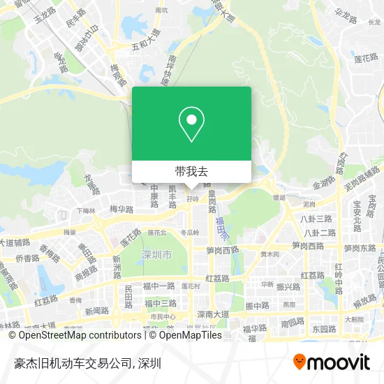 豪杰旧机动车交易公司地图