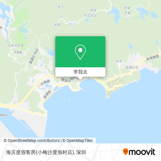 海滨度假客房(小梅沙度假村店)地图