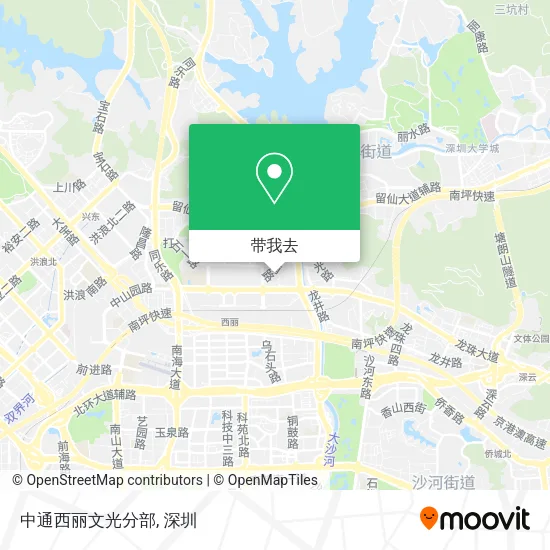 中通西丽文光分部地图