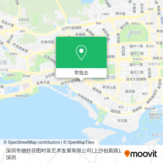 深圳市德纱芬图时装艺术发展有限公司(上沙创新路)地图