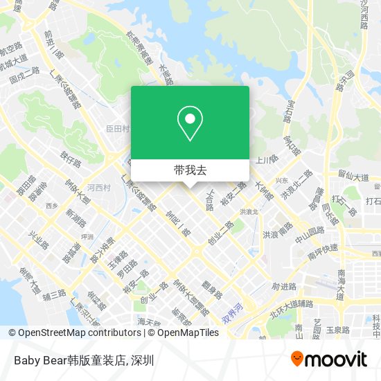 Baby Bear韩版童装店地图