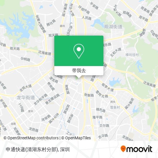 申通快递(清湖东村分部)地图
