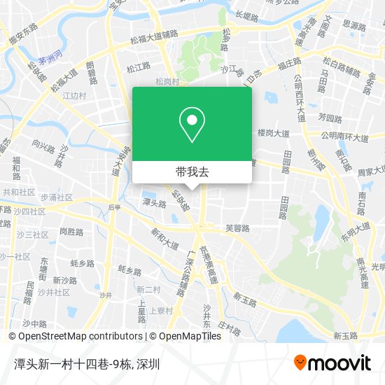 潭头新一村十四巷-9栋地图